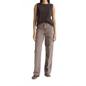 NEW DALA starch high rise loose leg jean in sparrow